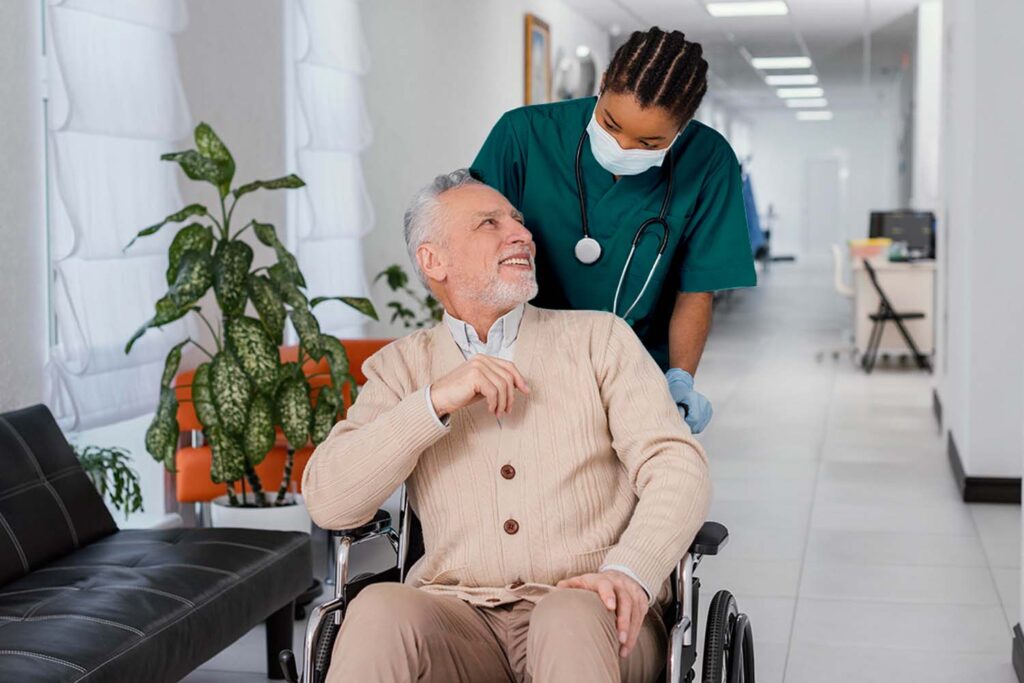 Support worker assisting at home Adelaide