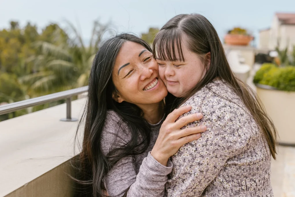 NDIS support worker assisting client