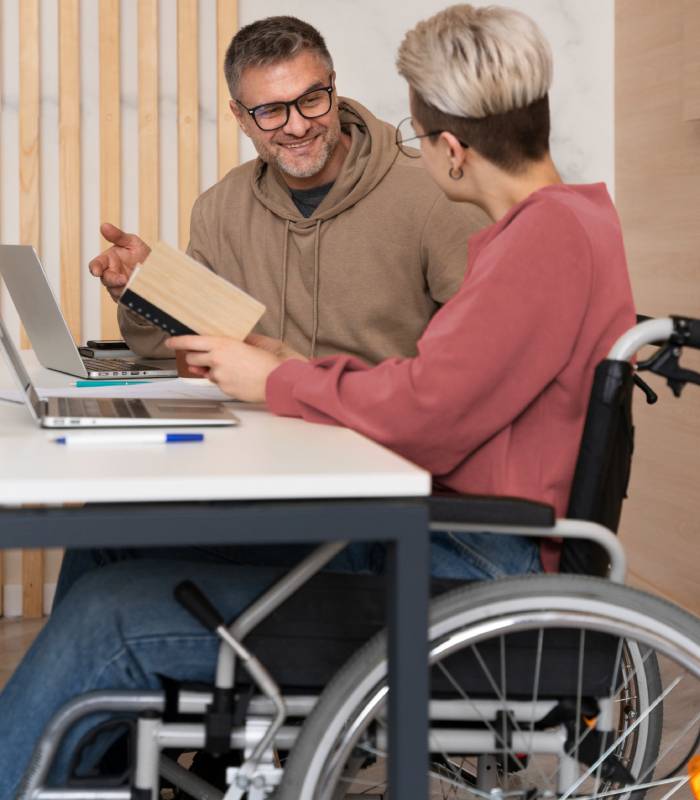 Professional NDIS care support team